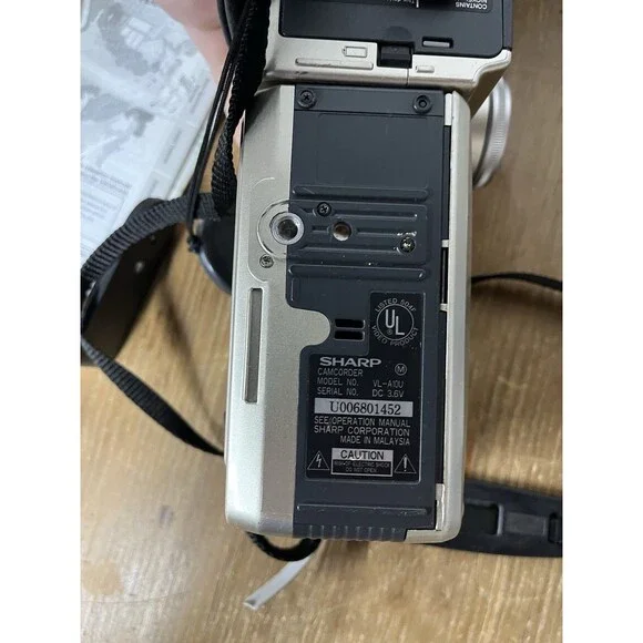 Sharp VL-A10 VL-A10U 8mm Video8 Camcorder Player Camera Video Transfer Untested